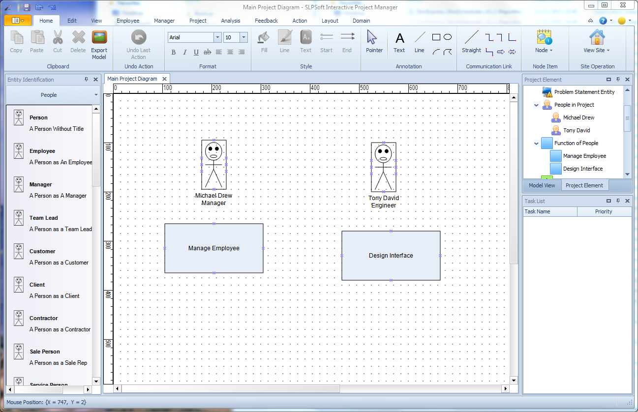 Click to view SLPSoft Interactive Project Manager V2012 R2 screenshot