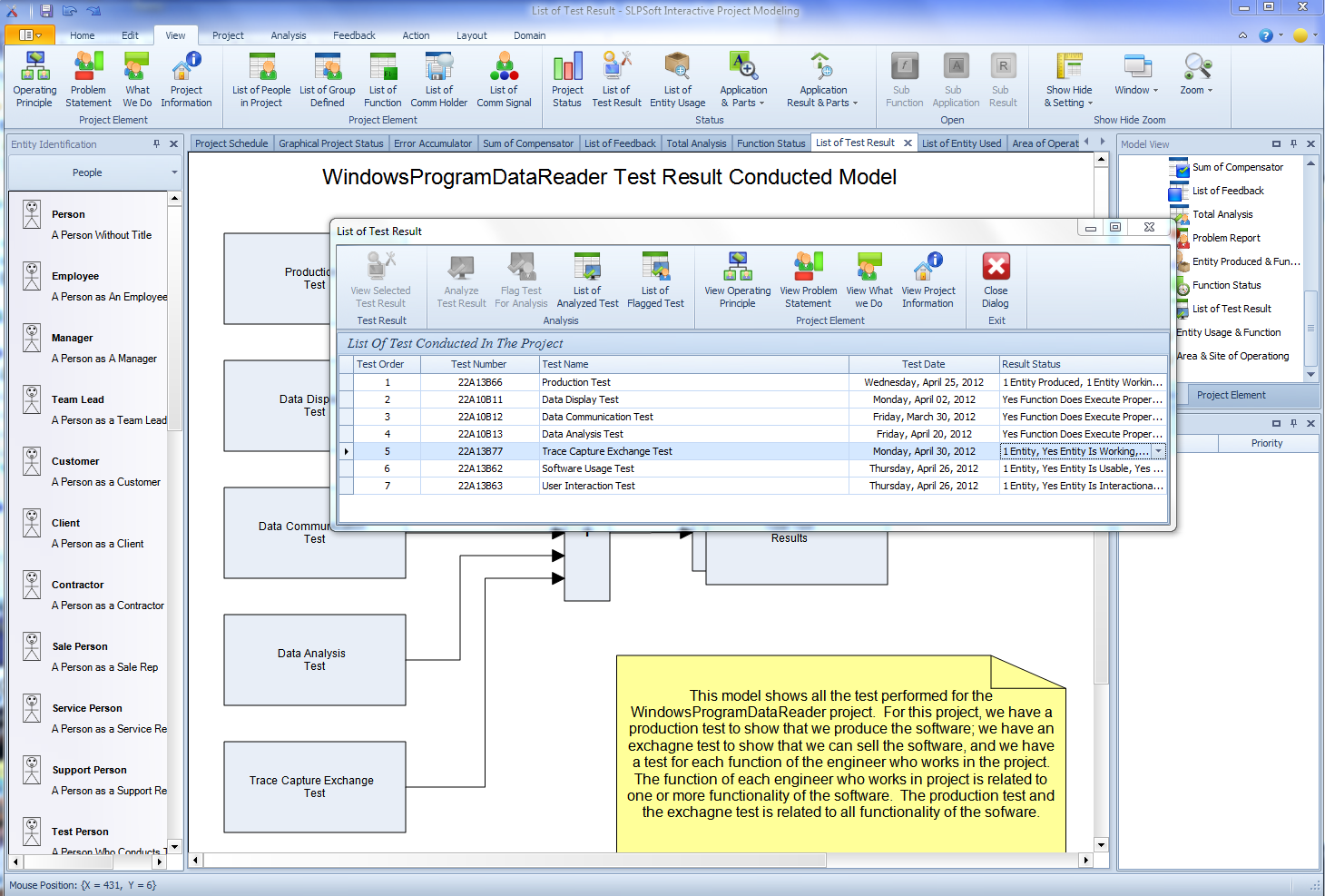 SLPSoft Interactive Project Modeling V2013 screen shot